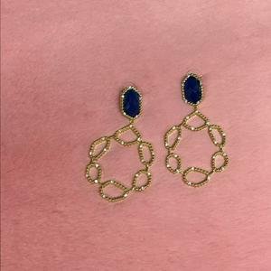 Circles after circles - Blue and White Available - Earrings