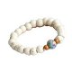 Elegant white ceramic beaded bracelet