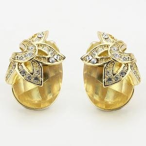 Yellow Gem Earrings